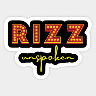 Unspoken Rizz Sticker